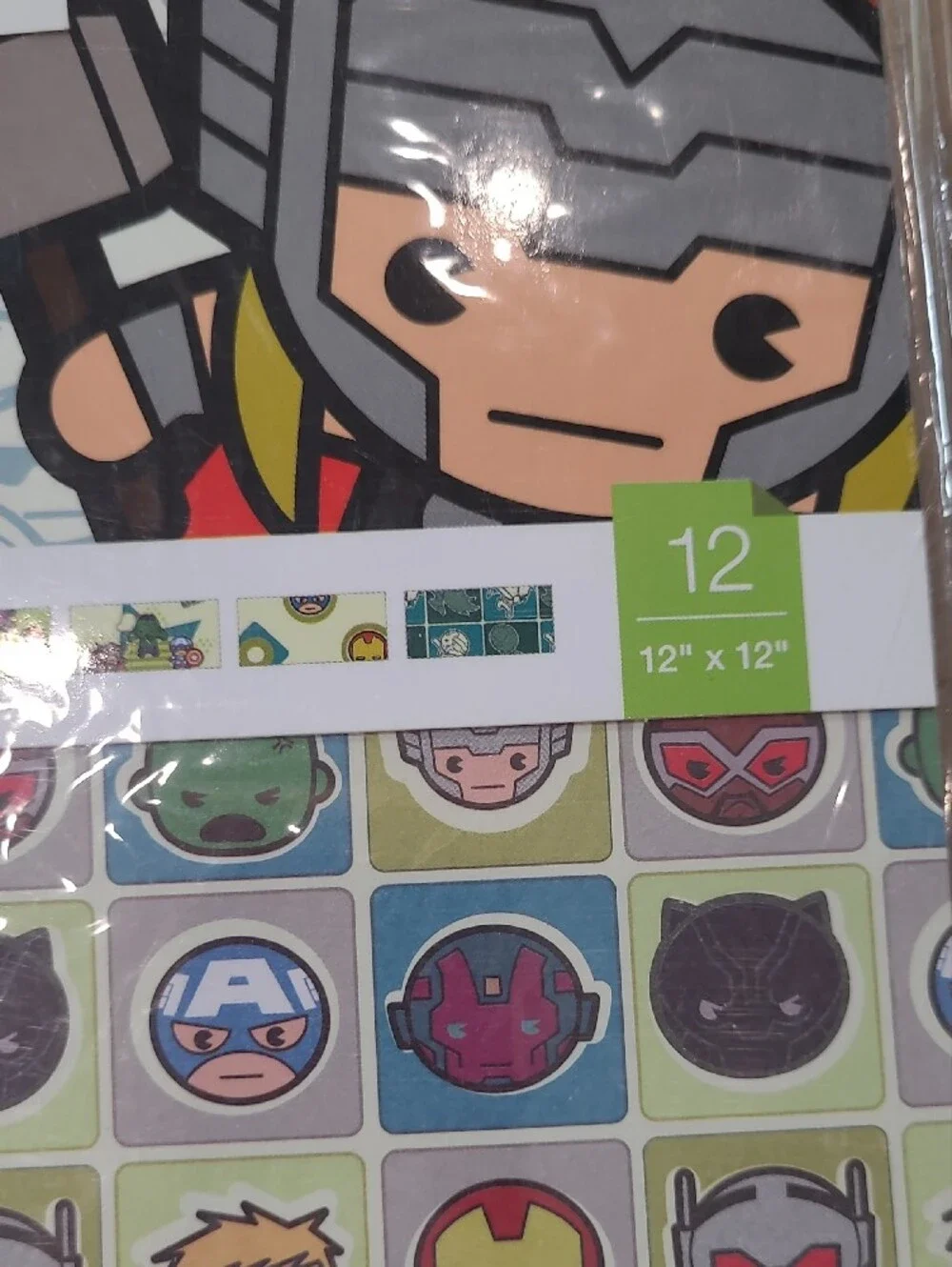 New Cricut Marvel Kawaii Deluxe Paper Pack -12x12 Character Heavy Card Stock